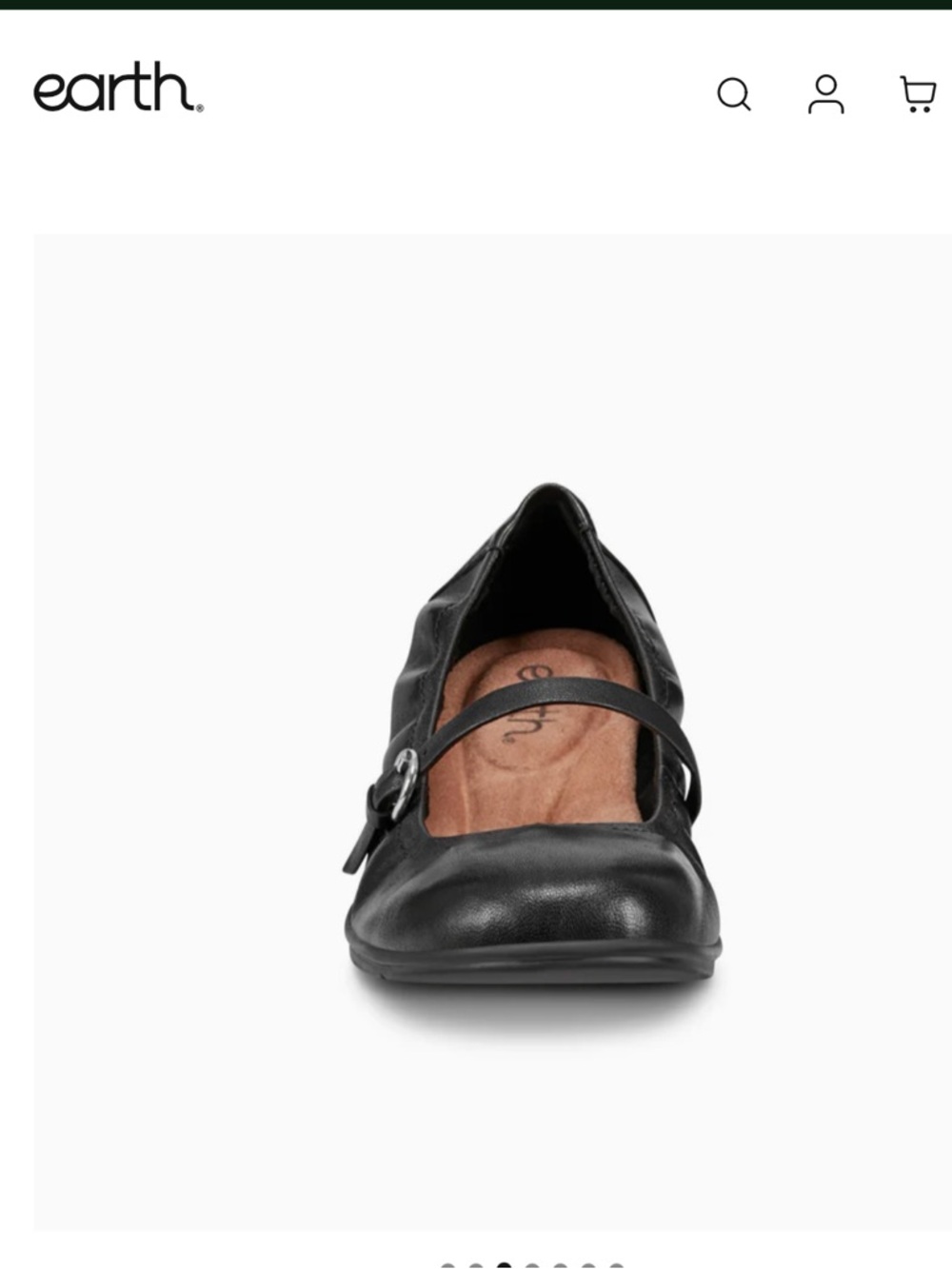 Earth ‘Korvino’ Mary Jane Casual Black Leather Arch Support Flat Shoe 8.5 wide - Picture 4 of 12